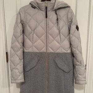 EDDIE BAUER - Quilted Down Wool Coat - Women’s S